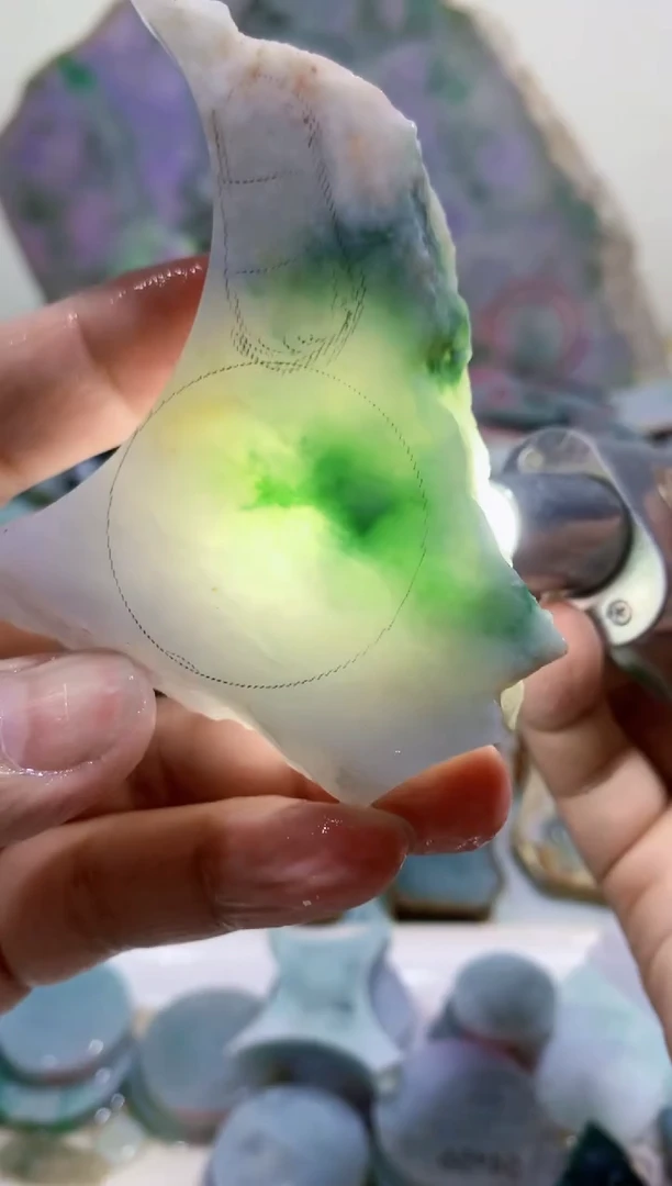 裸石翡翠0蒙0翡翠珠宝519