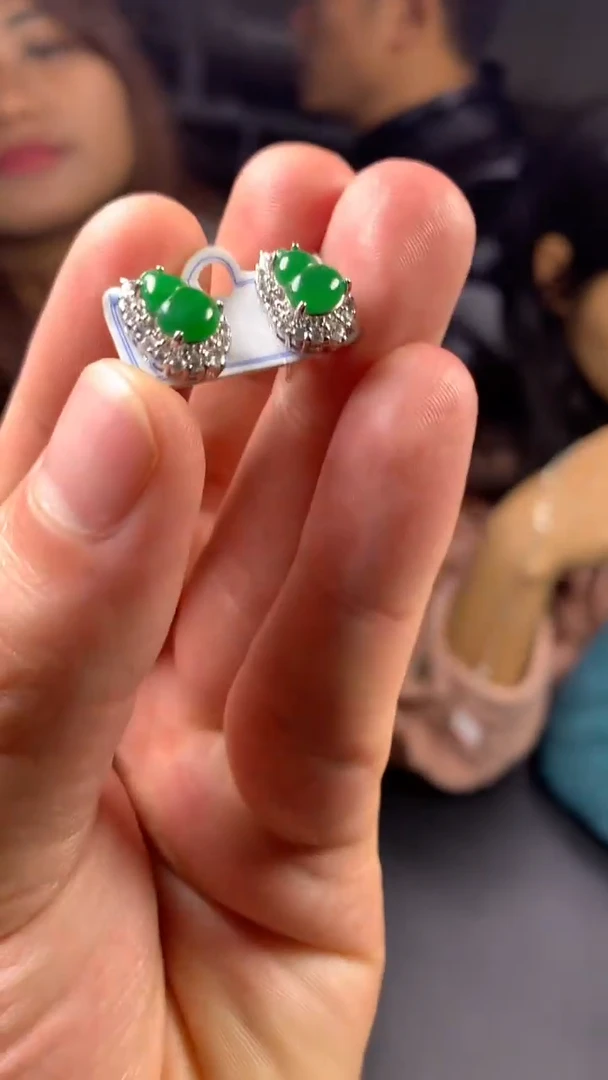 【闪购商品】翡翠耳饰未镶嵌0984701146/多样性发一