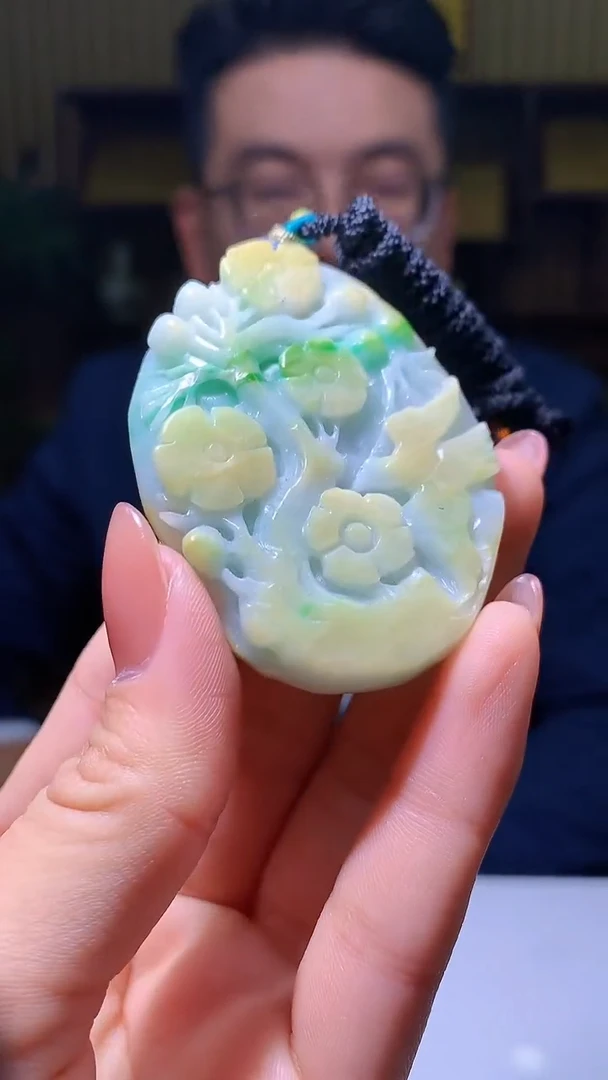 【闪购商品】定制翡翠未镶嵌1031hm-毛货挂件31