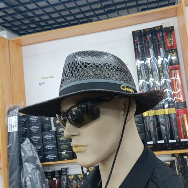 遮阳帽正品Gamakatsu伽马卡兹GM-9889草帽款夏款透气防晒钓鱼帽