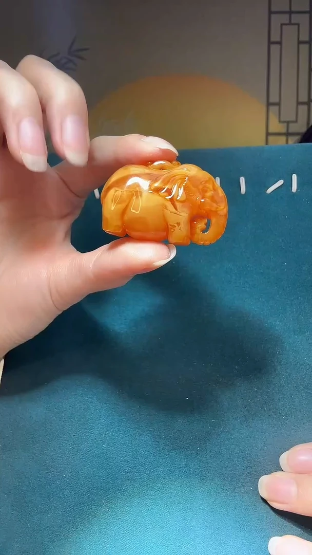 【闪购商品】琥珀裸石未镶嵌A0407天然蜜蜡绑绳