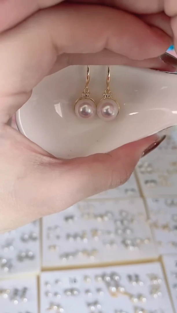 合金耳饰淡水珍珠55