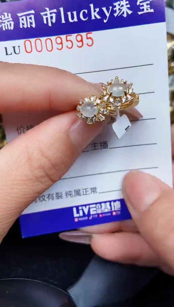 翡翠银S925镶嵌颈饰9595