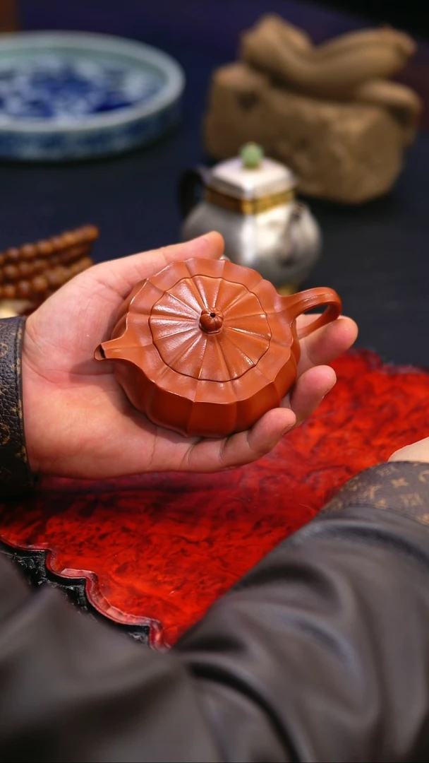 【闪购商品】紫砂茶壶17 碗灯,//////,朱泥大红袍