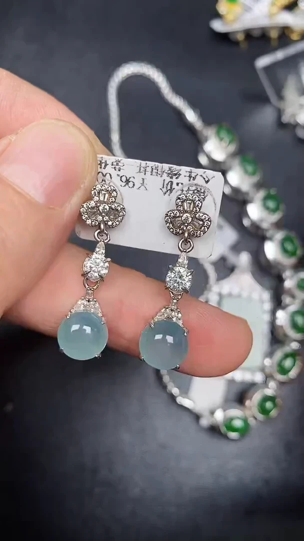 银S925镶嵌戒指翡翠2510