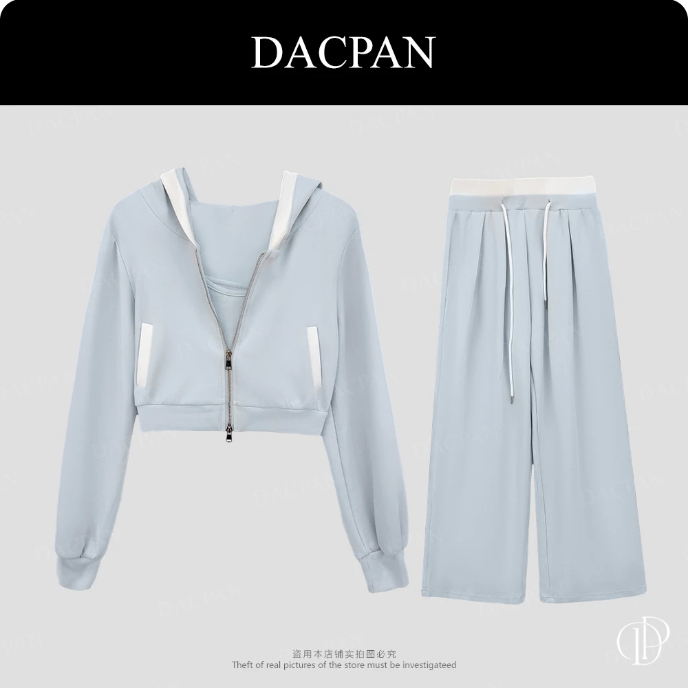 DACPAN-“谁穿谁好看” 连帽三件套内搭+外套+长裤2025/盼·PP 25735