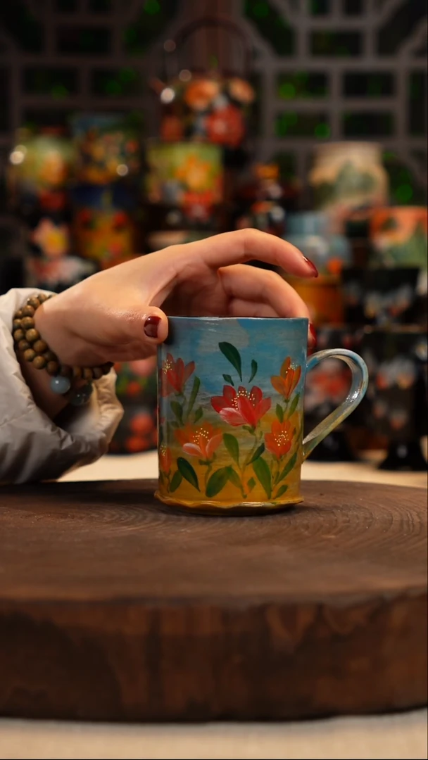 油画   釉下彩   杯子