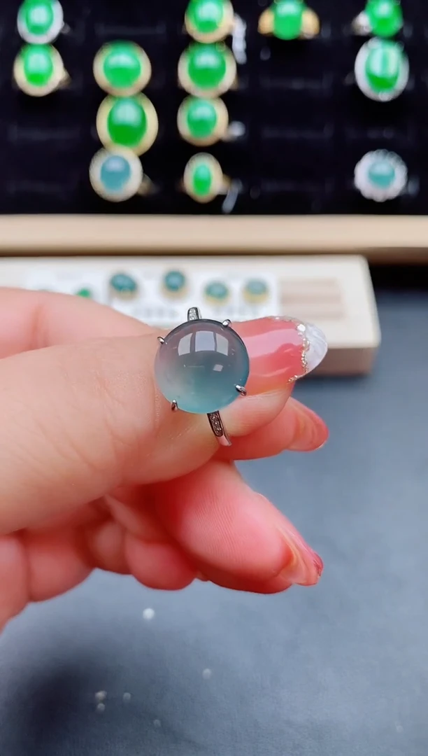 【闪购商品】翡翠戒指银S925镶嵌808050