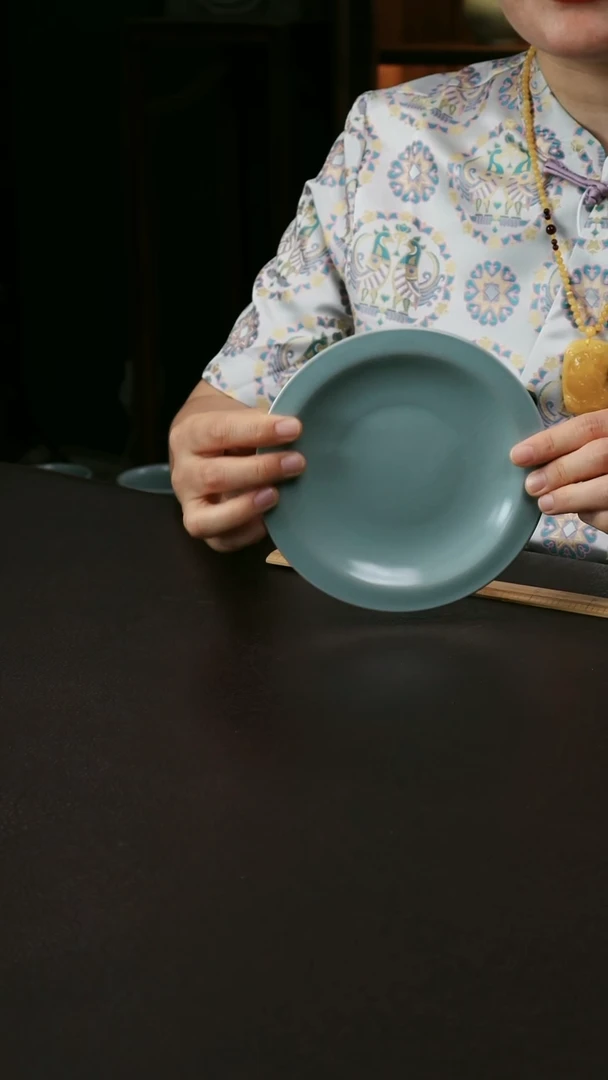 其他汝官窑小折沿盘30