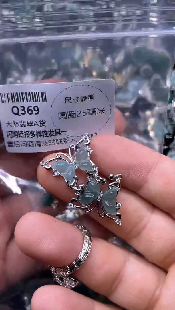 【闪购商品】翡翠颈饰未镶嵌Q369多样性发其一