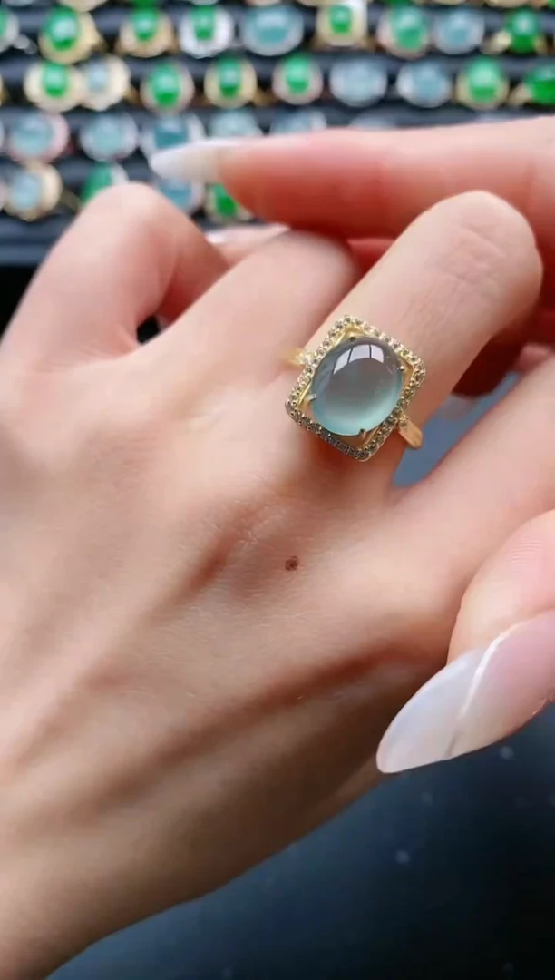 【闪购商品】翡翠戒指银S925镶嵌1111111111