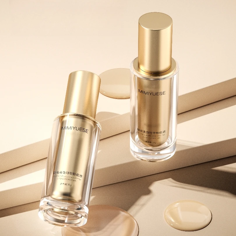MIMIYUESE秘密悦色鎏金奢宠持妆粉底液.