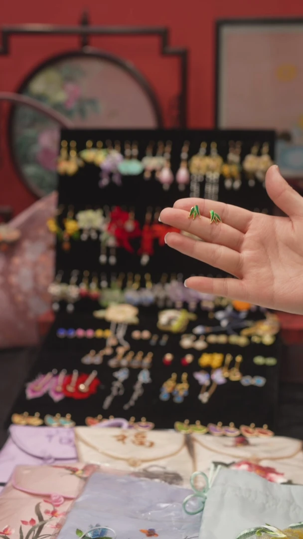 刺绣柒*非遗手工绒花饰品