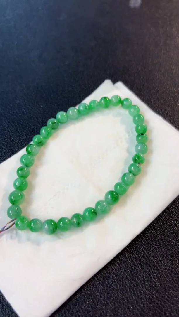 【闪购商品】翡翠手串未镶嵌缅料A货/支持复检/一件