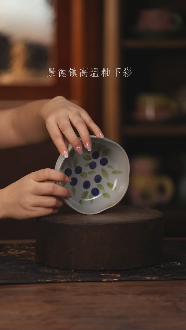 陶瓷景德镇高温釉下手绘陶瓷190