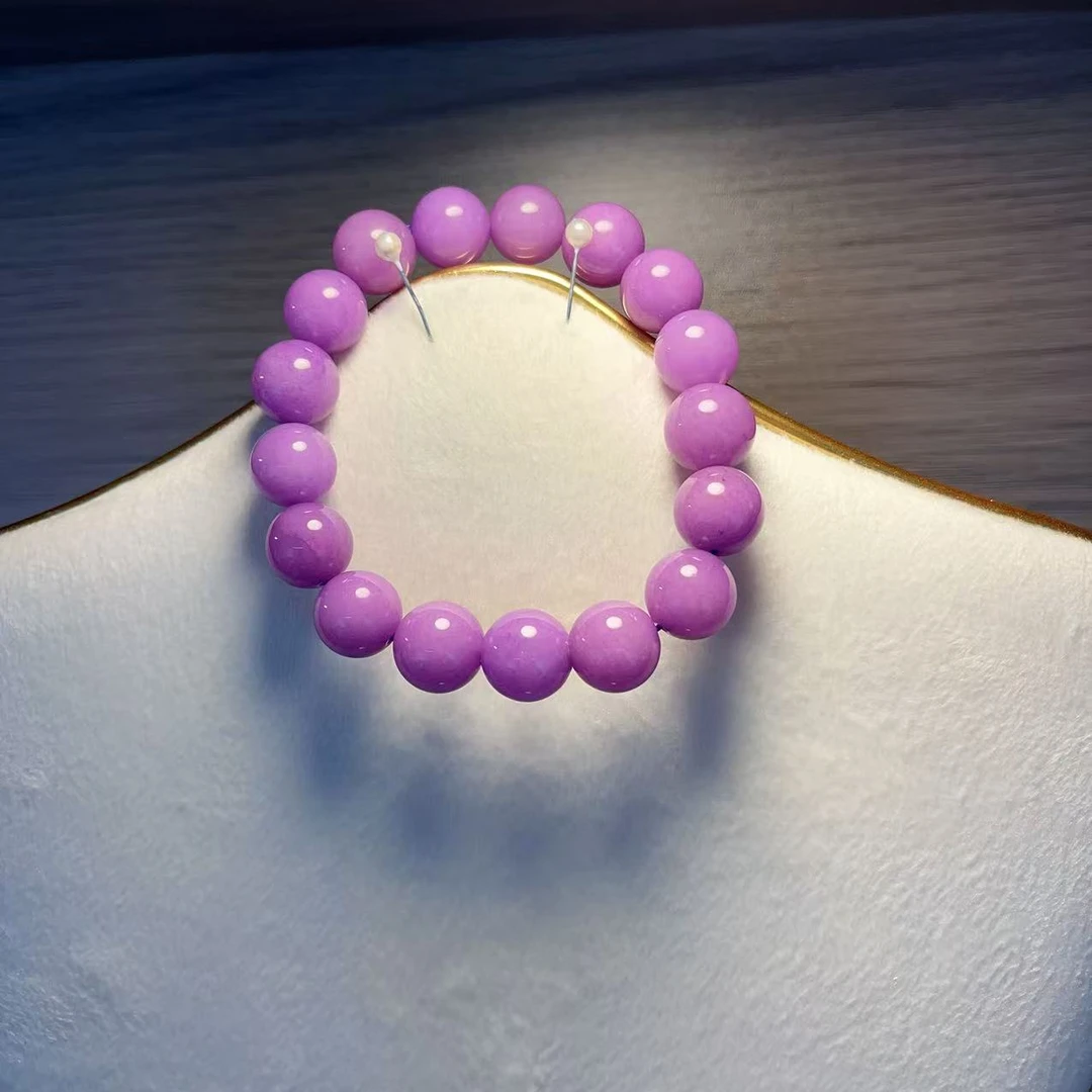 高端紫罗兰12mm翡翠手串