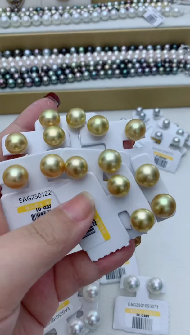 【闪购商品】海水珍珠耳饰18K金镶嵌w27 多样性发其一