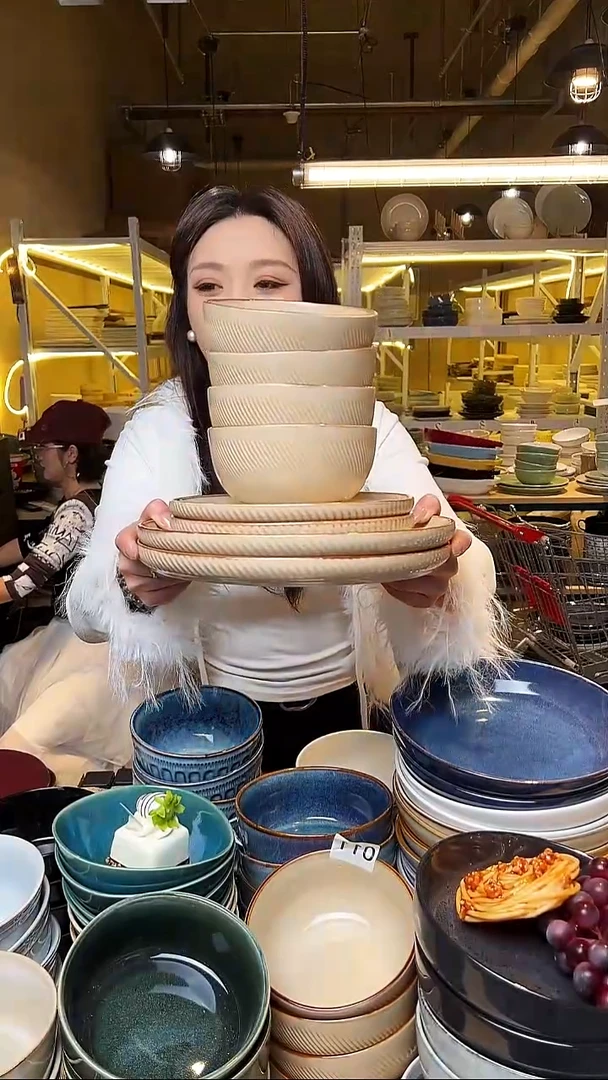 瓷51外贸尾货窑变釉下彩默认微瑕