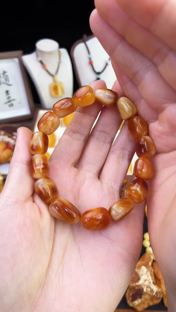 琥珀未镶嵌珠宝奇石柒月