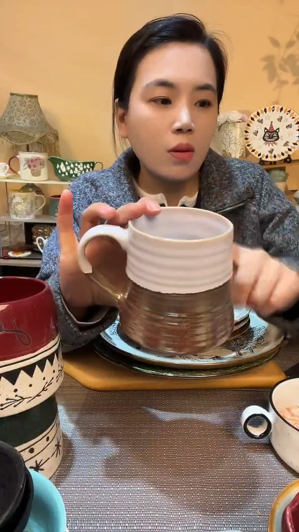 瓷片杯子 微瑕介意勿拍