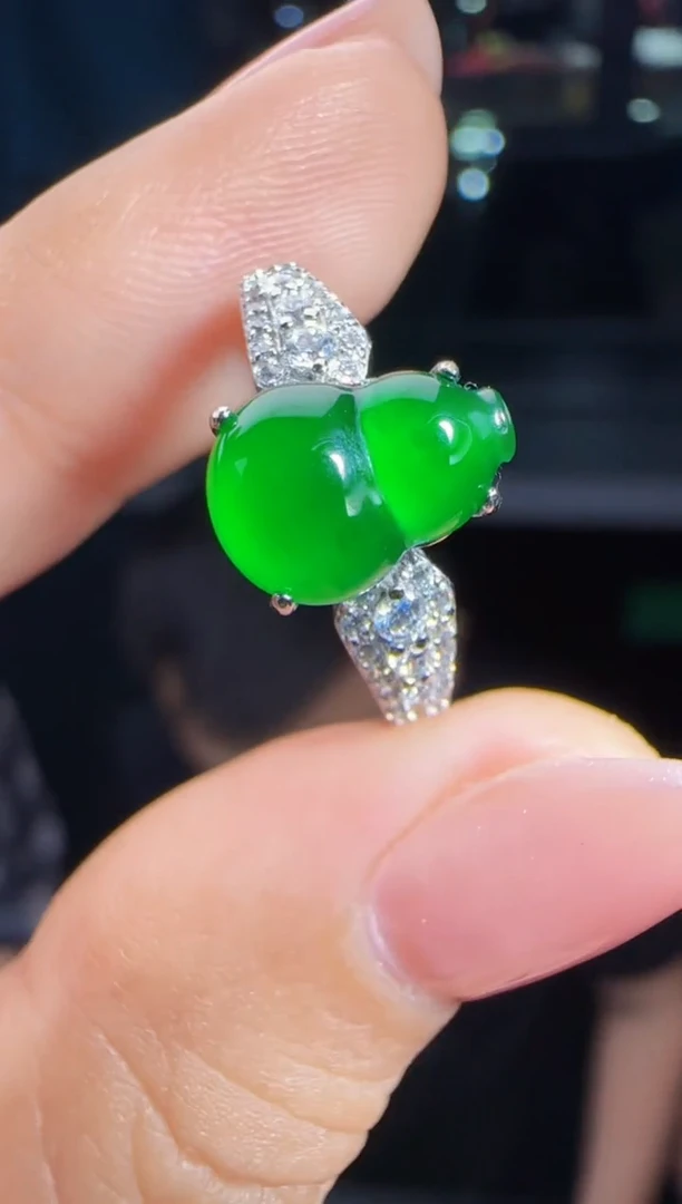 未镶嵌定制翡翠翡翠戒指1