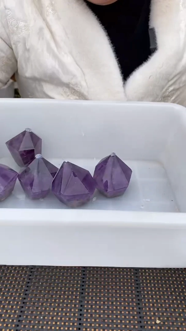 【闪购商品】水晶柱子未镶嵌紫晶柱D644多样性发其一210-220