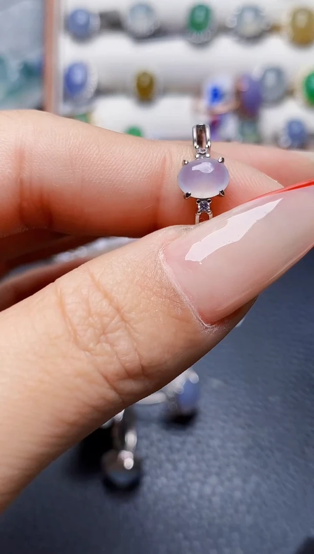 银S925镶嵌戒指翡翠1207