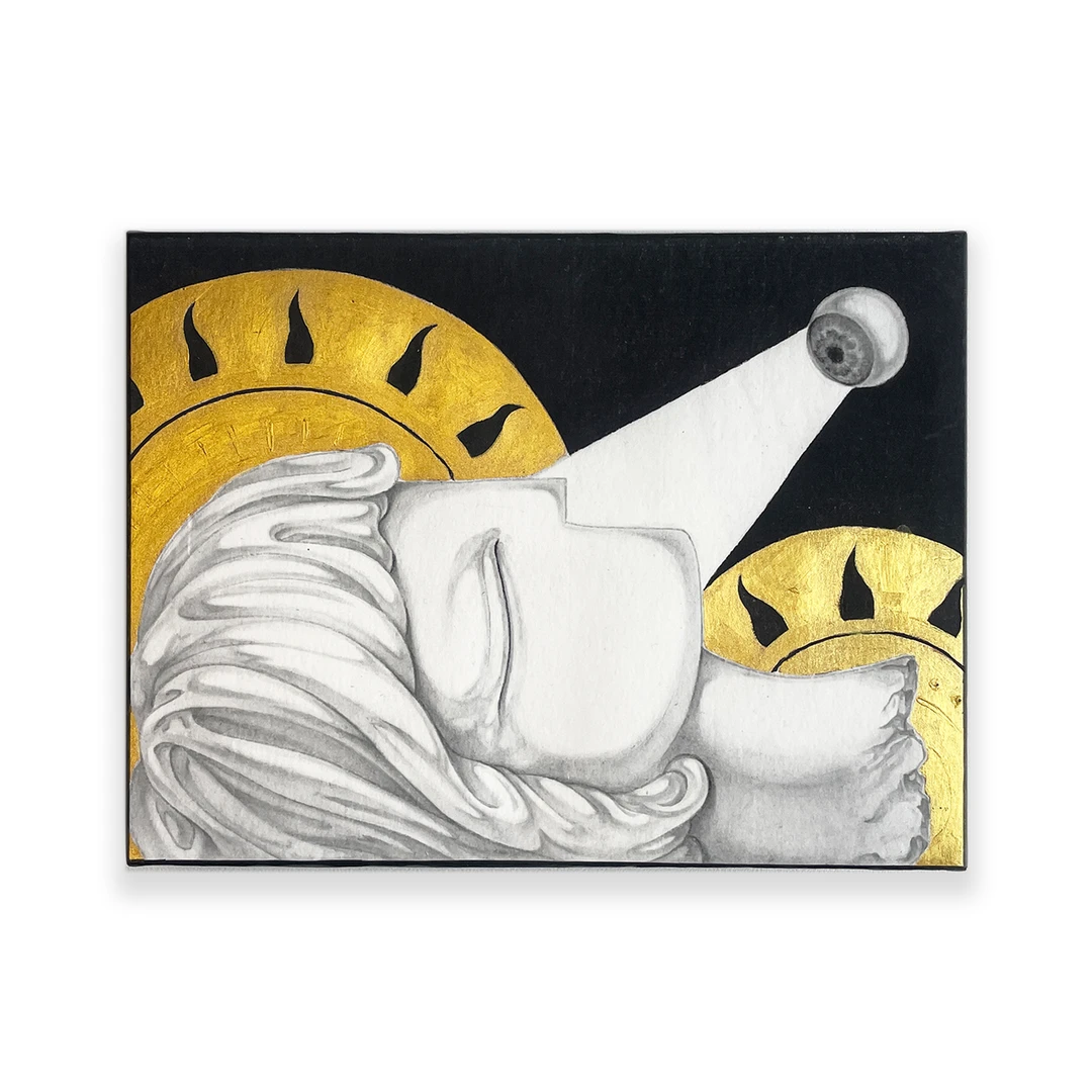 物质的游戏——铁 手绘微喷版画 15x20cm