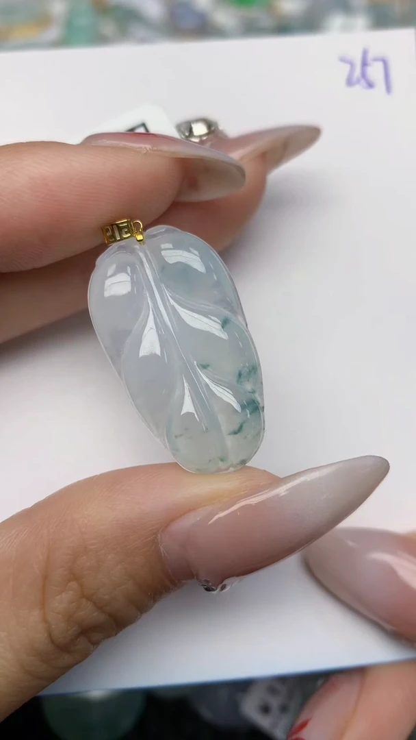 【闪购商品】翡翠颈饰18K金镶嵌 天然翡翠A货