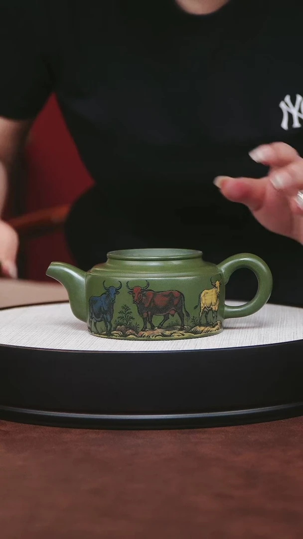 紫砂茶宠宜兴紫砂 牛盖莲子 曹莹莹