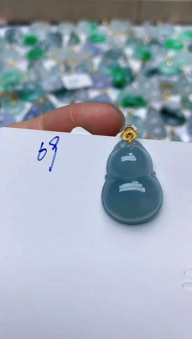 【闪购商品】翡翠颈饰18K金镶嵌天然翡翠A货