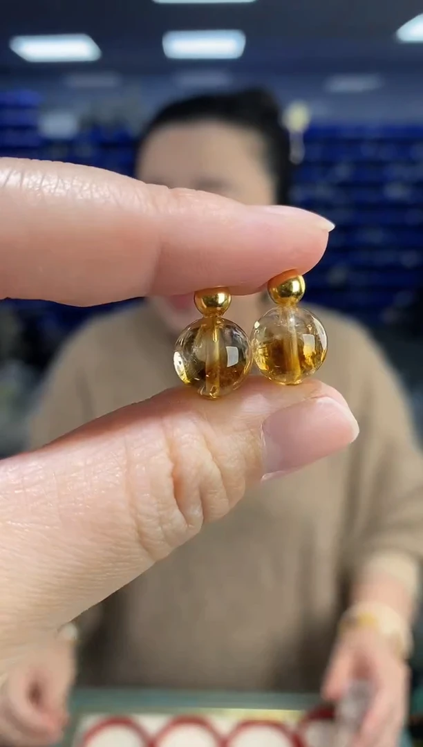 银S925镶嵌耳饰水晶K2531