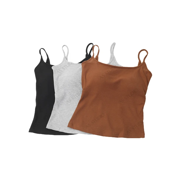 【AS人手多件】25新莱赛尔棉竹纤维 女士免穿文胸背心AS25CMB4229