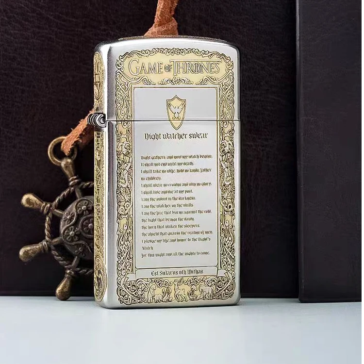 【CC】zippo打火机窄机双色冰火之歌