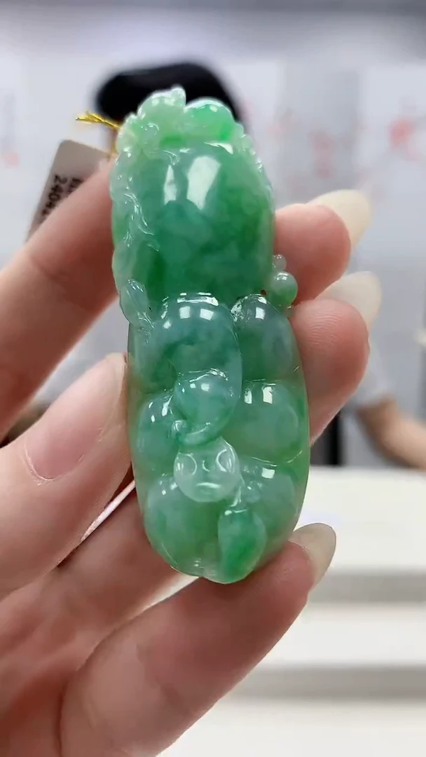 未镶嵌定制翡翠5123ry-毛货挂件18