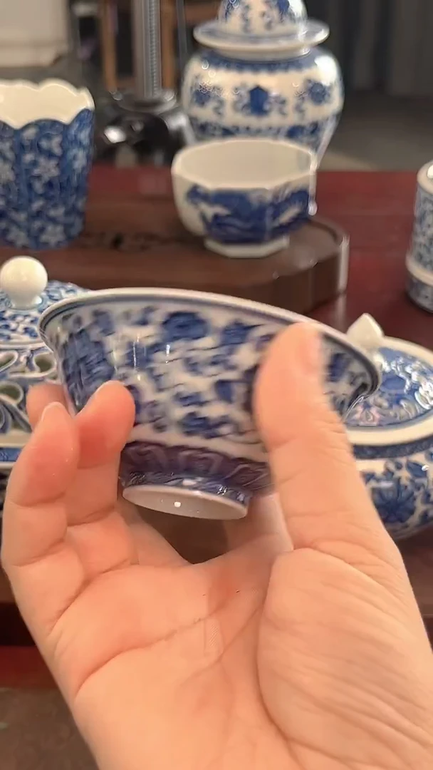 镹曰陶手工手绘柴窑制作茶具内
