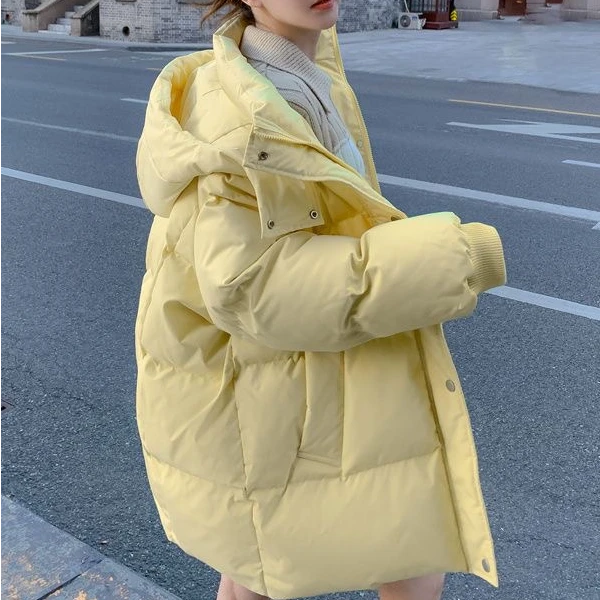 常规款常规棉服奶黄短款面包棉衣小个子中长款棉袄