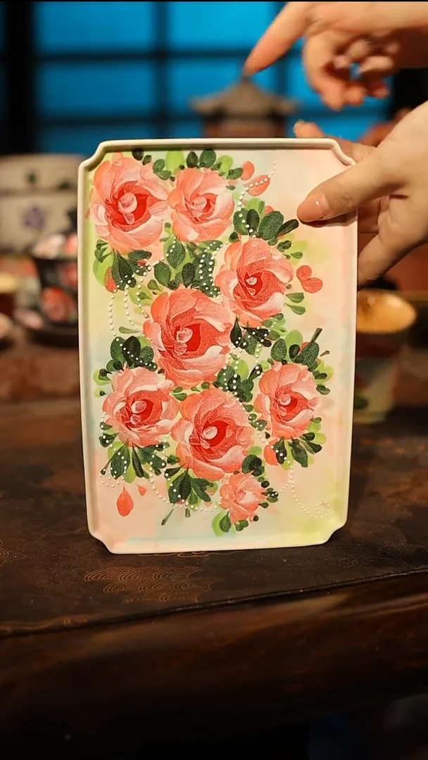 陶瓷景德镇高温釉下彩手工手绘款式