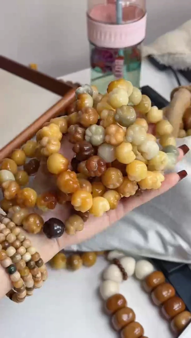 手串菩提根/象牙果f55干磨猫爪16瑕疵不补随机