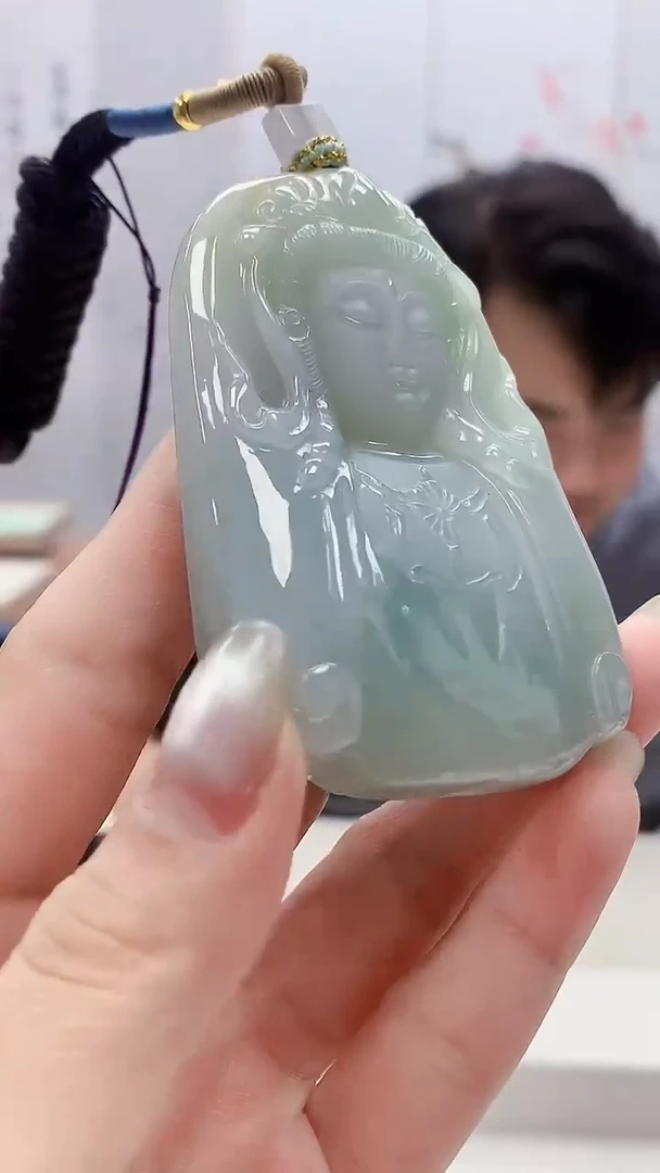 定制翡翠未镶嵌5060lr- 毛货挂件2440