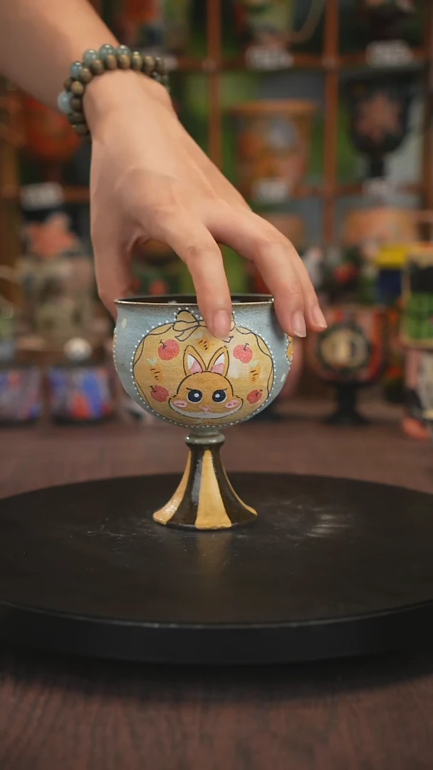 紫砂油画手绘釉下彩