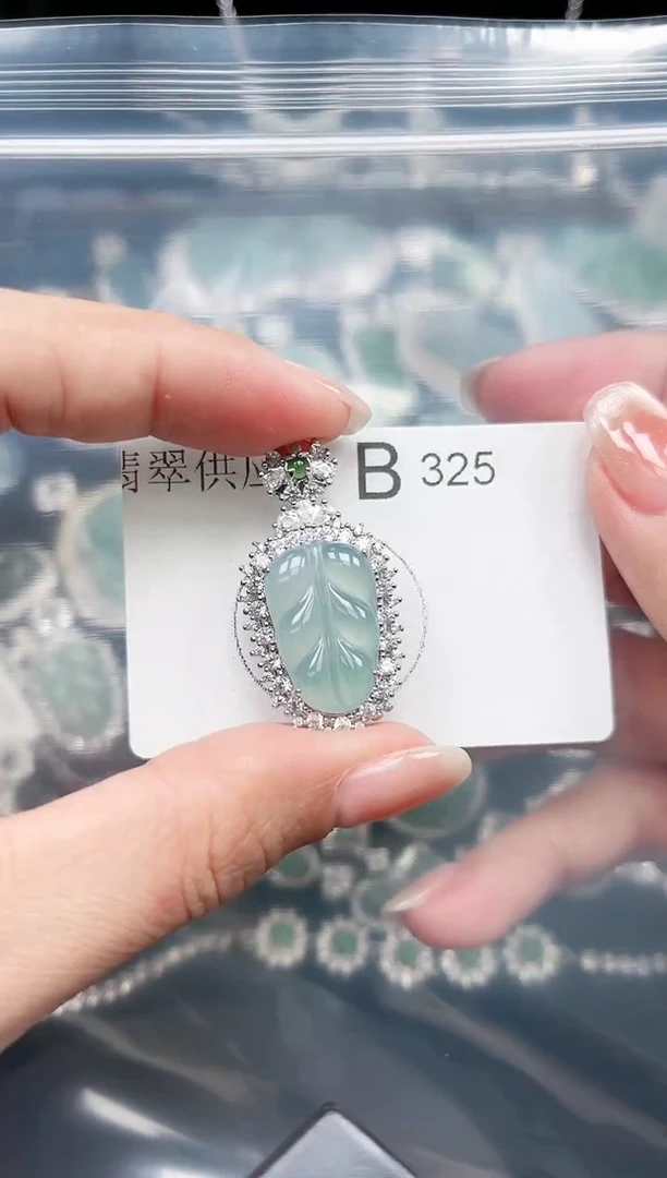 【闪购商品】翡翠颈饰未镶嵌325赠皮绳