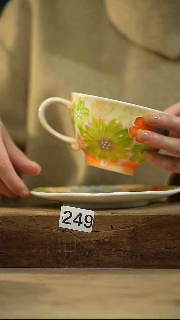 【闪购商品】瓷片设计师手作款 濑户烧咖啡杯