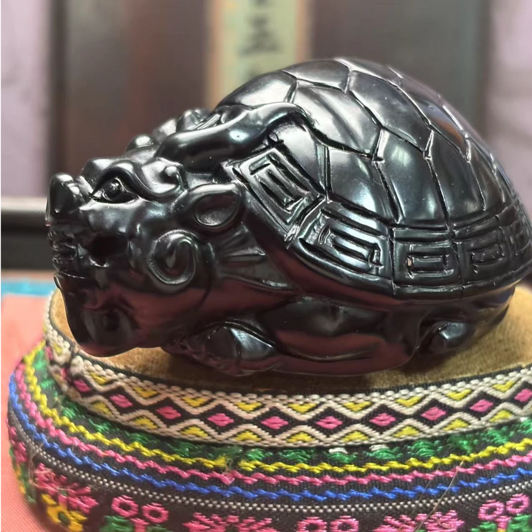 ..《闪购商品》精美墨玉龙龟