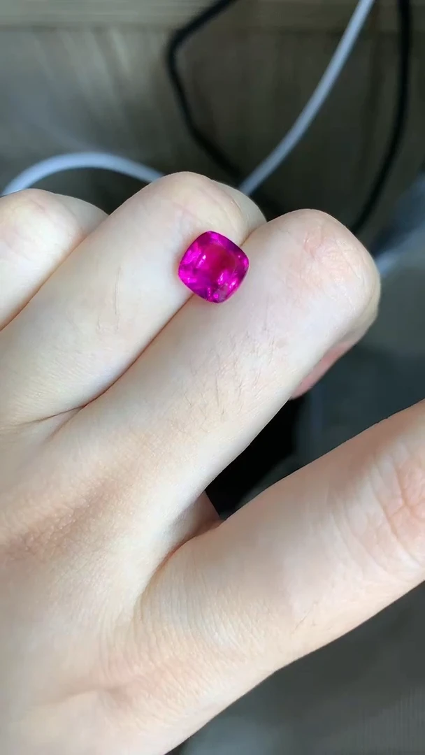 未镶嵌裸石碧玺卢比来裸石1.82ct