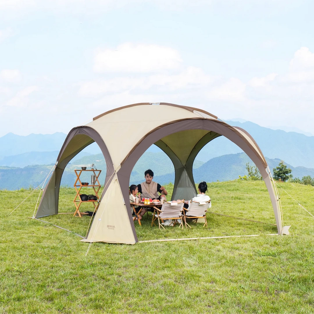原始人乐风穹顶天幕帐篷户外大号过夜野营野餐装备全套防晒遮阳棚