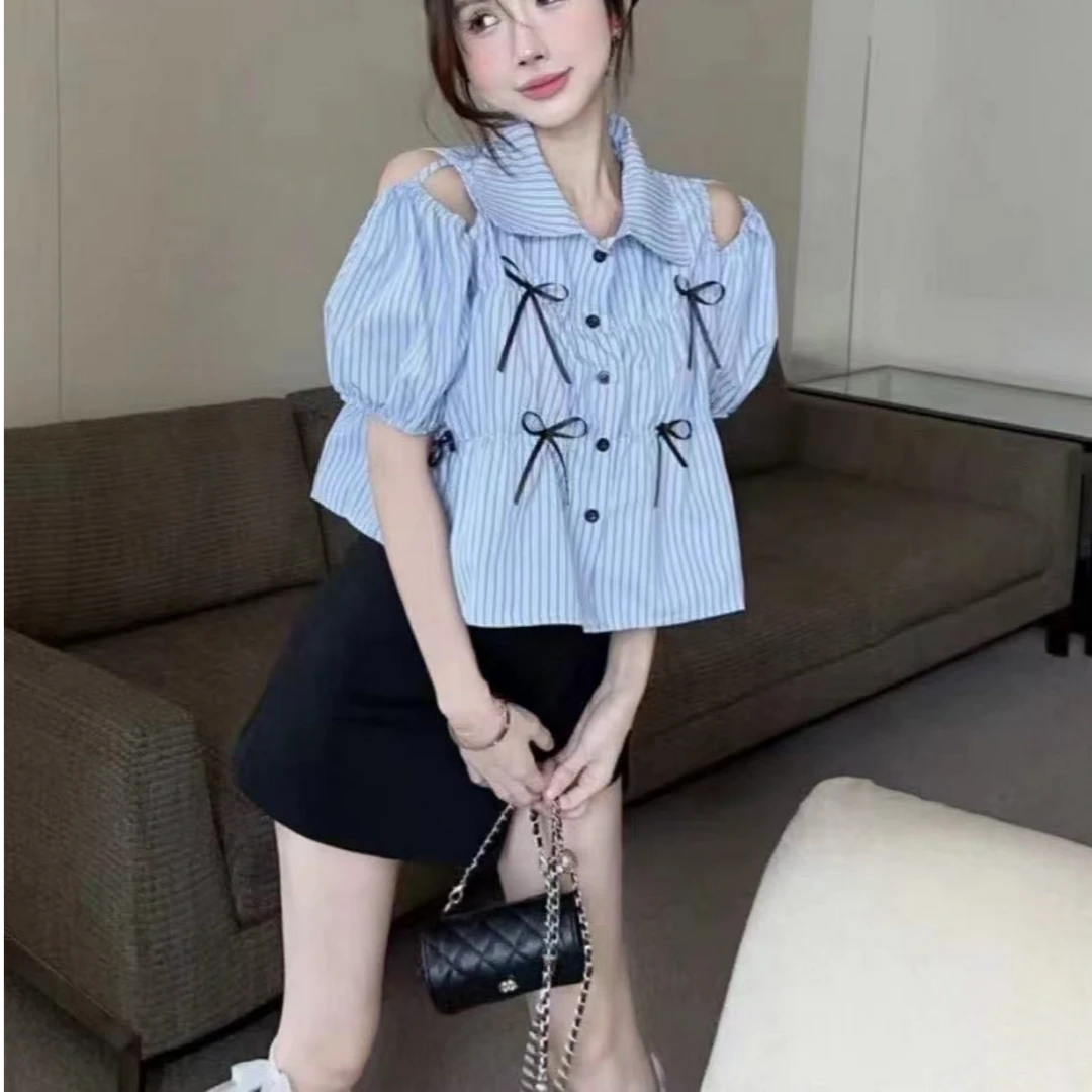 【小叶子】夏季时尚百搭新款学院风防晒短袖  女