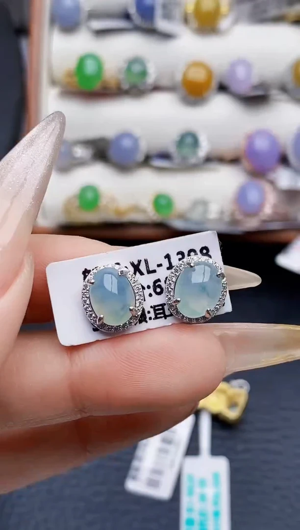 银S925镶嵌戒指翡翠4633