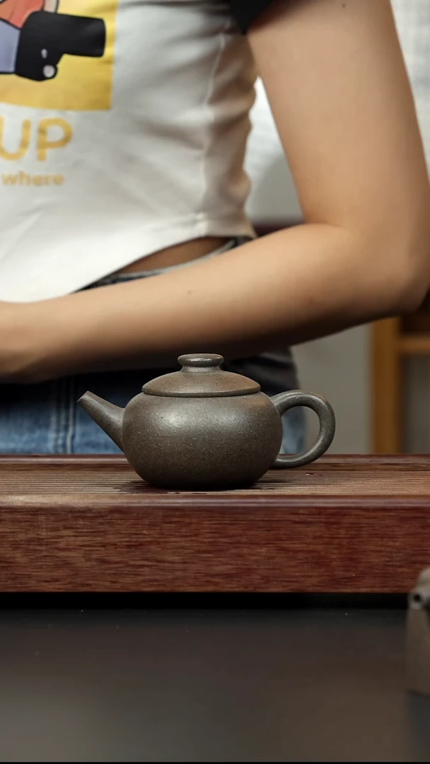 紫砂茶壶百年岩中泥 小巨轮