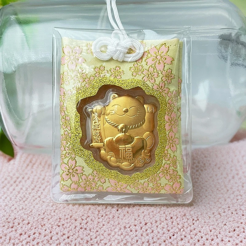 【糖宝珠宝】超级福袋金运招财猫手牌 手机 汽车挂坠